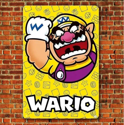 Super Bros Hero Retro Video Game Metal Poster Tin Sign 20*30cm-Aluminum