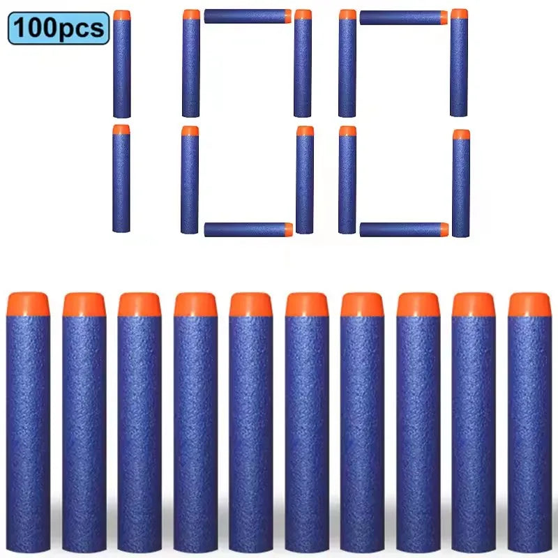 100/50pcs 7.2cm Refill Darts Bullets for Nerf N-Strike Elite Series Blasters Gun Soft Bullet Foam Guns Accessories Children Toy