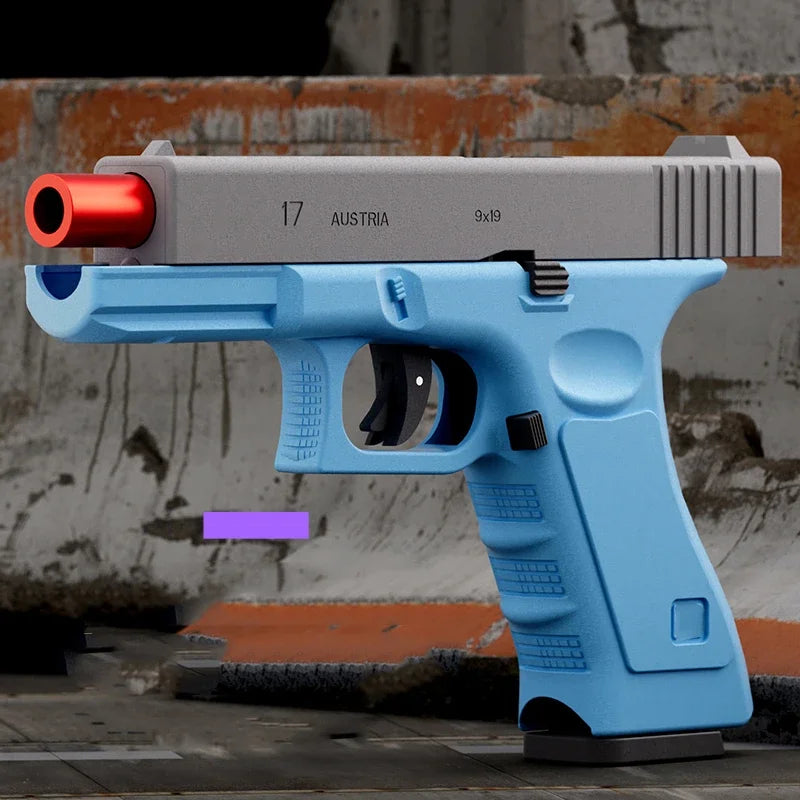 Pistol Gun Soft Bullet Gun With Blowback, Single Shot And Shell Ejcetion Capability, Blaster, Outdoor Sports Shooting Game