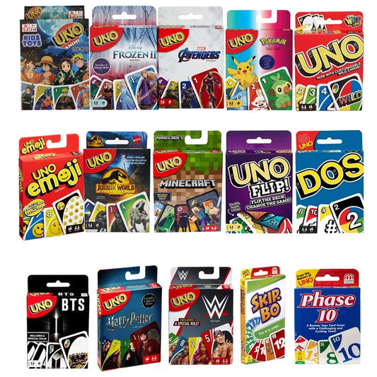 UNO Card Minecraft Solitaire Multiplayer Entertainment Card Game Super Fun Parent-Child Interaction Puzzle Poker