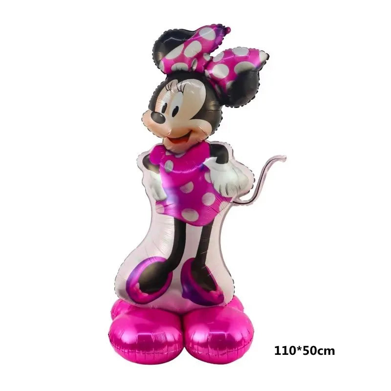 110x50cm Large Mickey Minnie Mouse Foil Balloons Birthday Party Decoration Baby Shower Kids Inflatable Toys Air Globos Gifts