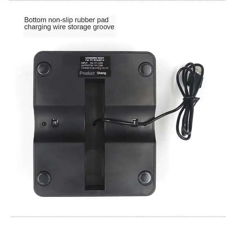 4 in 1 Desk Charger Dock Quad Charging Station for PS Move Motion and PS4 Controller Playstation 4 PS4 Slim PS4 Pro