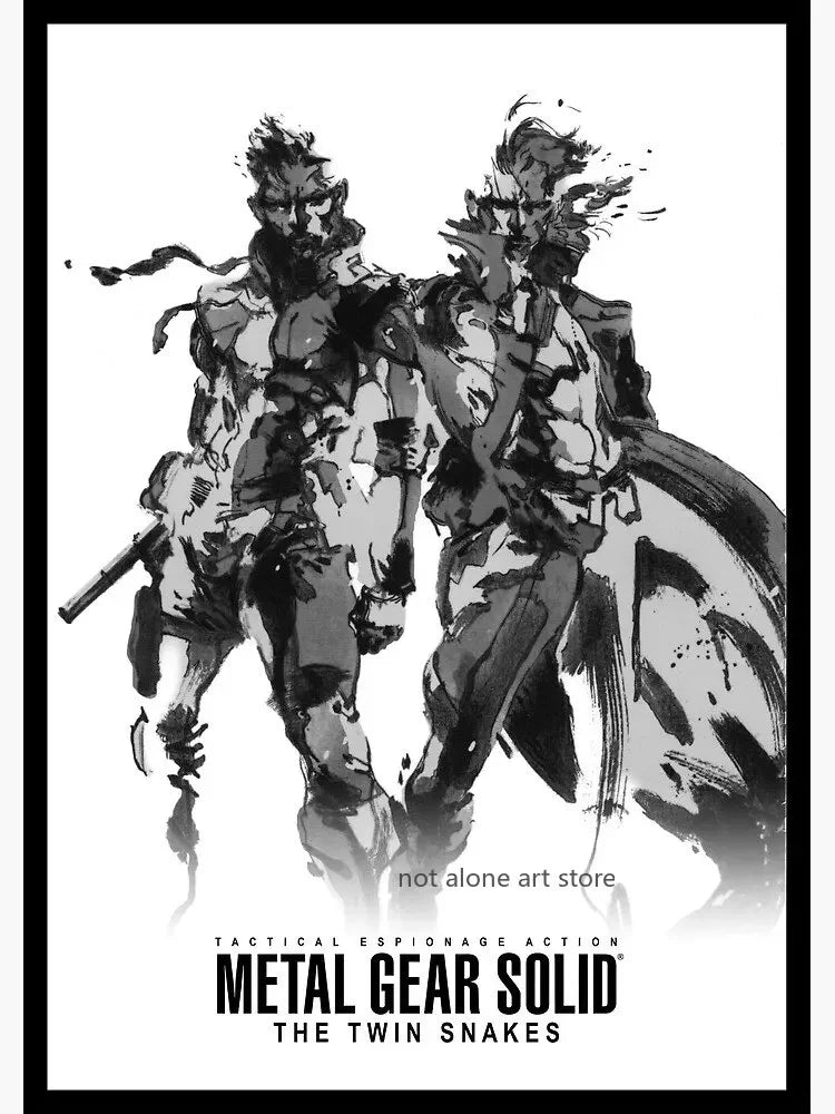 Metal Gear Solid Series Art Poster - Canvas Print Wall Decor for Game Enthusiasts