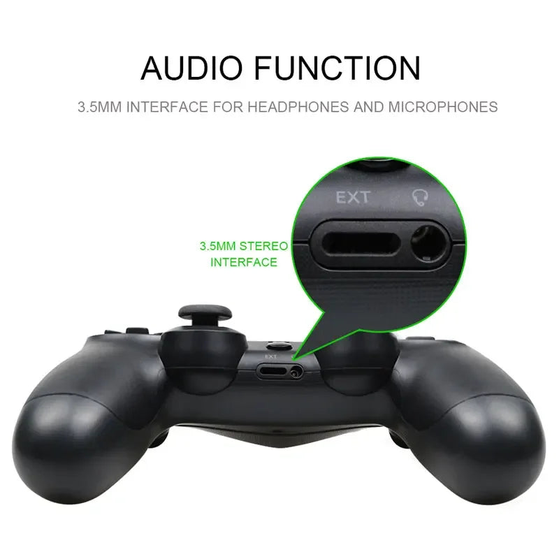 Wireless Game Controller For PlayStation 4/Slim/Pro/PS3 Console Computer PC Bluetooth Gamepad 6-axis Gyroscope Dual Vibration