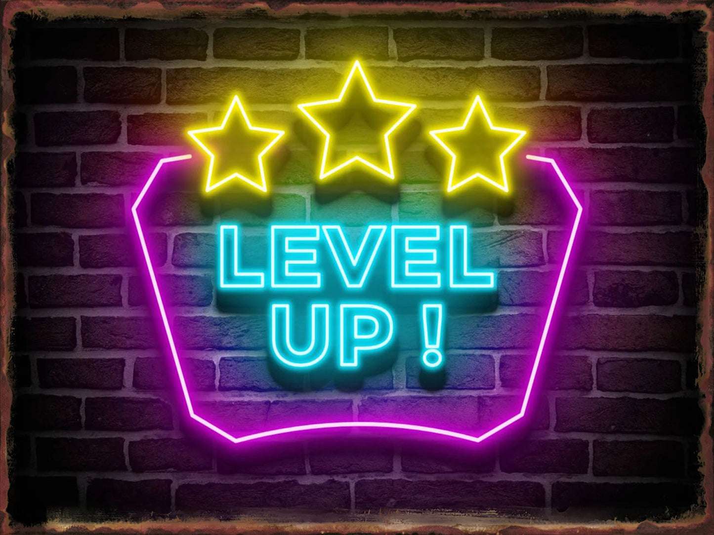 Neon Game Metal Tin Sign Gamer Room Poster Electronic Arena Wall Decor Internet Bar Plaque Gamepad Iron Plate Painted Home Mural