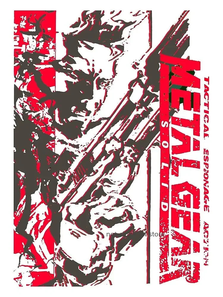 Metal Gear Solid Series Art Poster - Canvas Print Wall Decor for Game Enthusiasts
