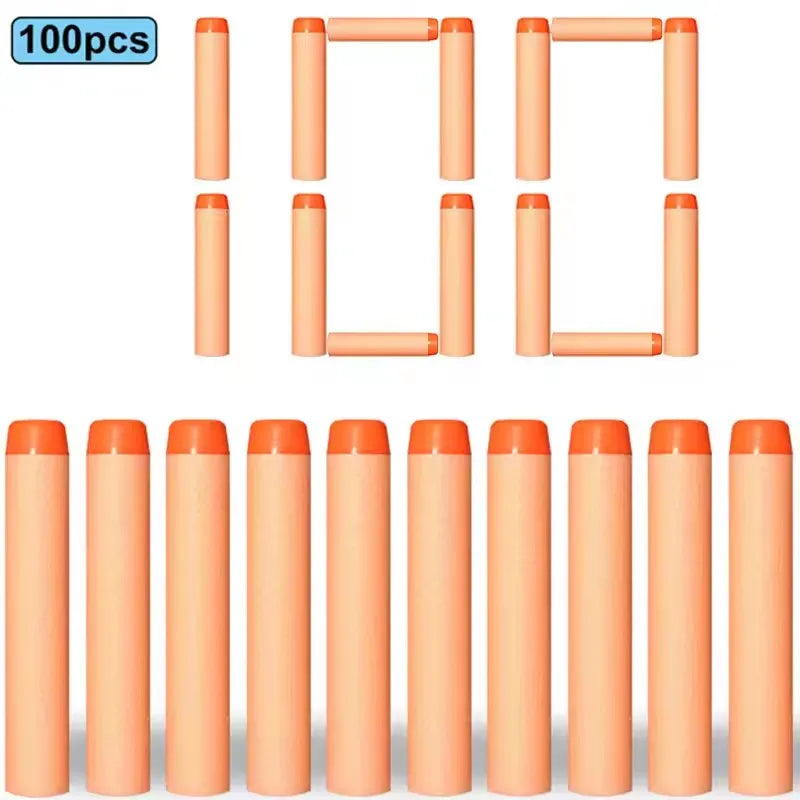 100/50pcs 7.2cm Refill Darts Bullets for Nerf N-Strike Elite Series Blasters Gun Soft Bullet Foam Guns Accessories Children Toy