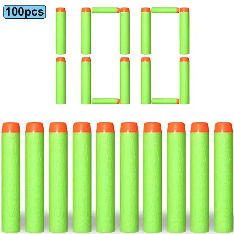 100/50pcs 7.2cm Refill Darts Bullets for Nerf N-Strike Elite Series Blasters Gun Soft Bullet Foam Guns Accessories Children Toy