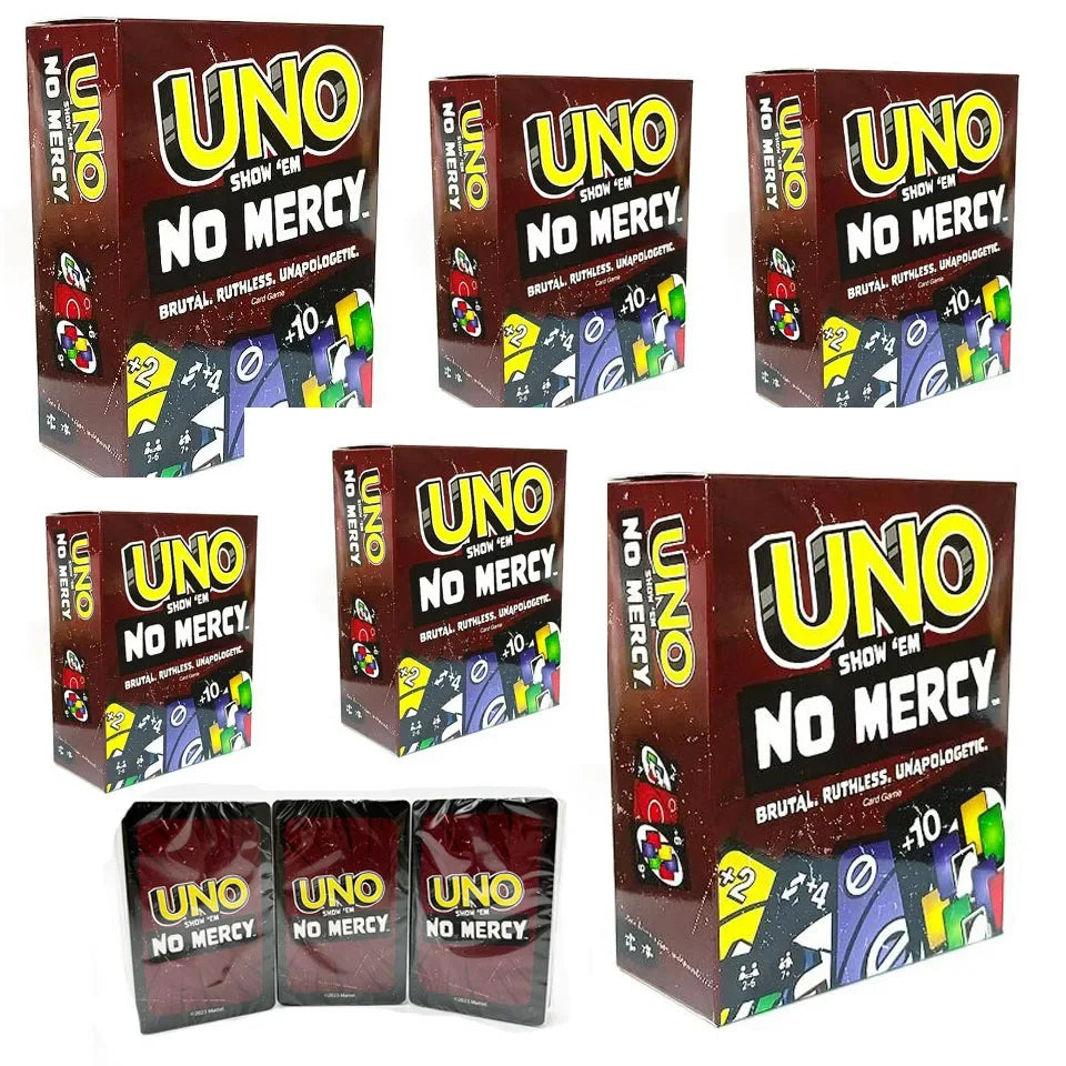 HOT Uno No mercy Game Board Games2025 UNO Cards Table Family Party Entertainment UNO Games Card Toys Children Birthday Christmas