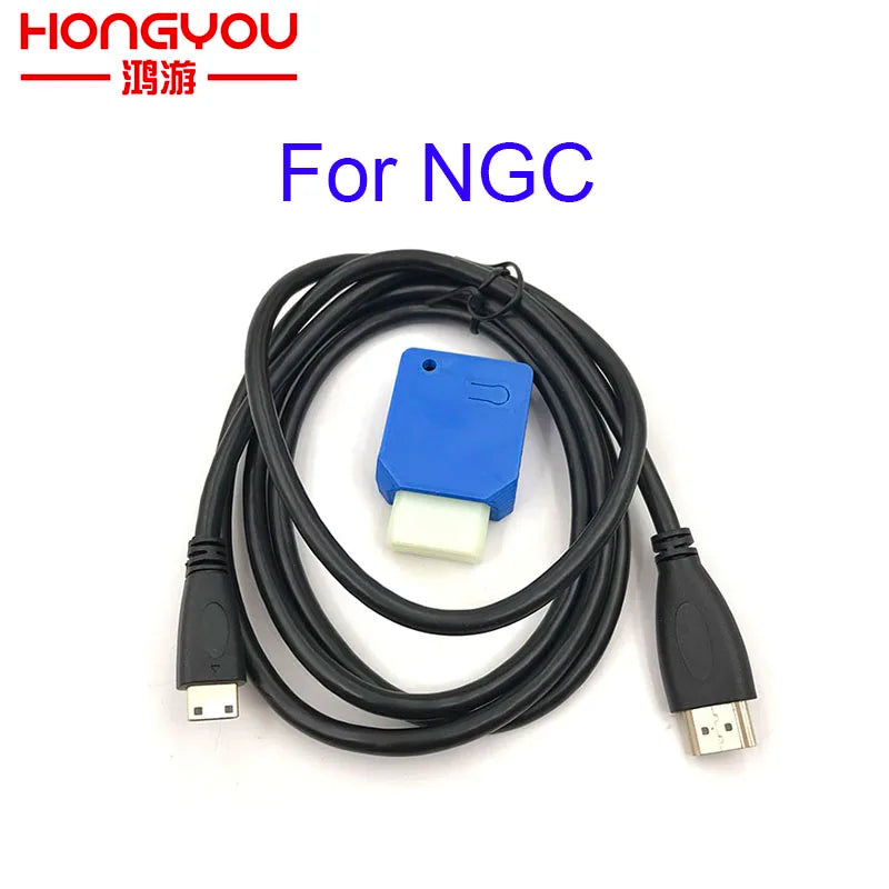 For Nintendo Gamecube Mini HDMI-compatible Adapter W/ 5FT HDMI-compatible Cable For NGC