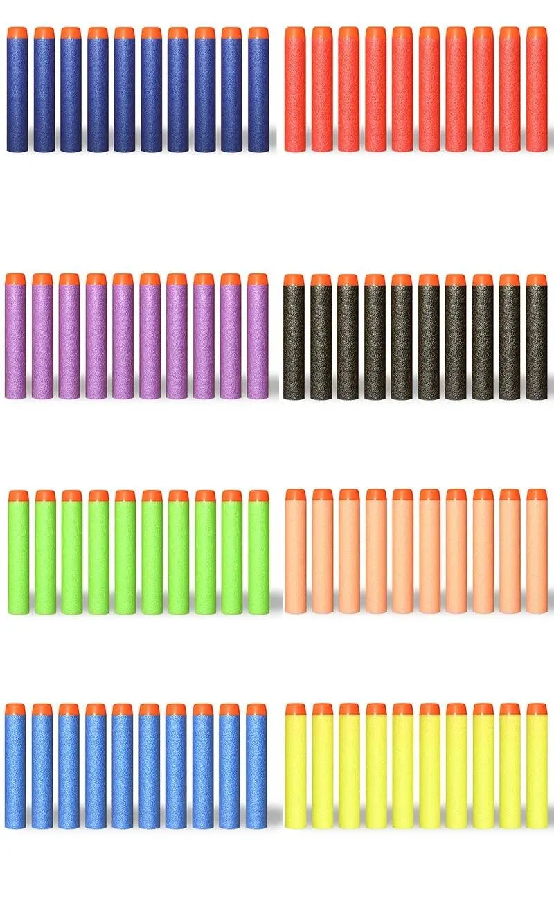 100/50pcs 7.2cm Refill Darts Bullets for Nerf N-Strike Elite Series Blasters Gun Soft Bullet Foam Guns Accessories Children Toy