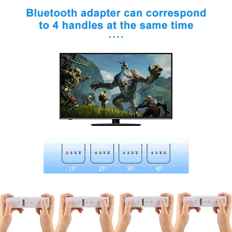 1 Set/2 Set Remote Controller with Nunchuck Controller for Wii Games Control for Wii Console Wireless Gamepad with Motion Plus