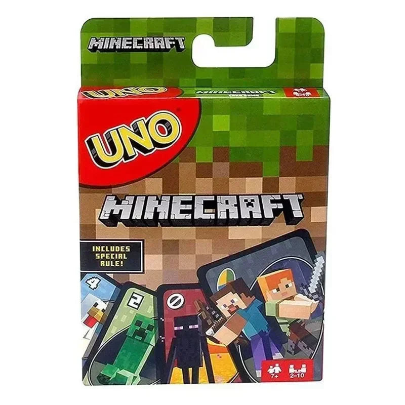 UNO Card Minecraft Solitaire Multiplayer Entertainment Card Game Super Fun Parent-Child Interaction Puzzle Poker