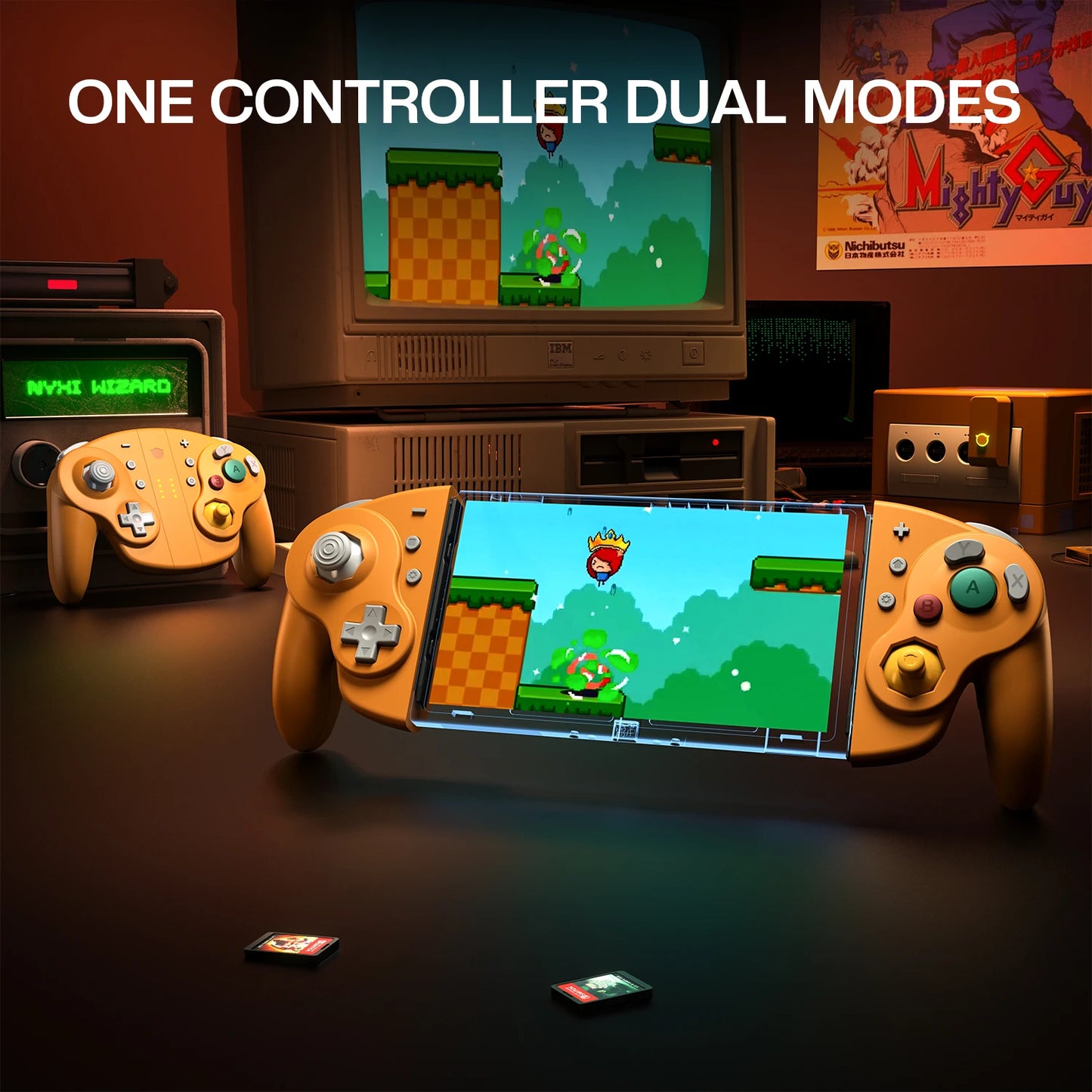 NYXI Wizard 2 Game Controller NGC Style Switch PC, Hall, NFC, 5.0 Bluetooth, 8-hour Playtime