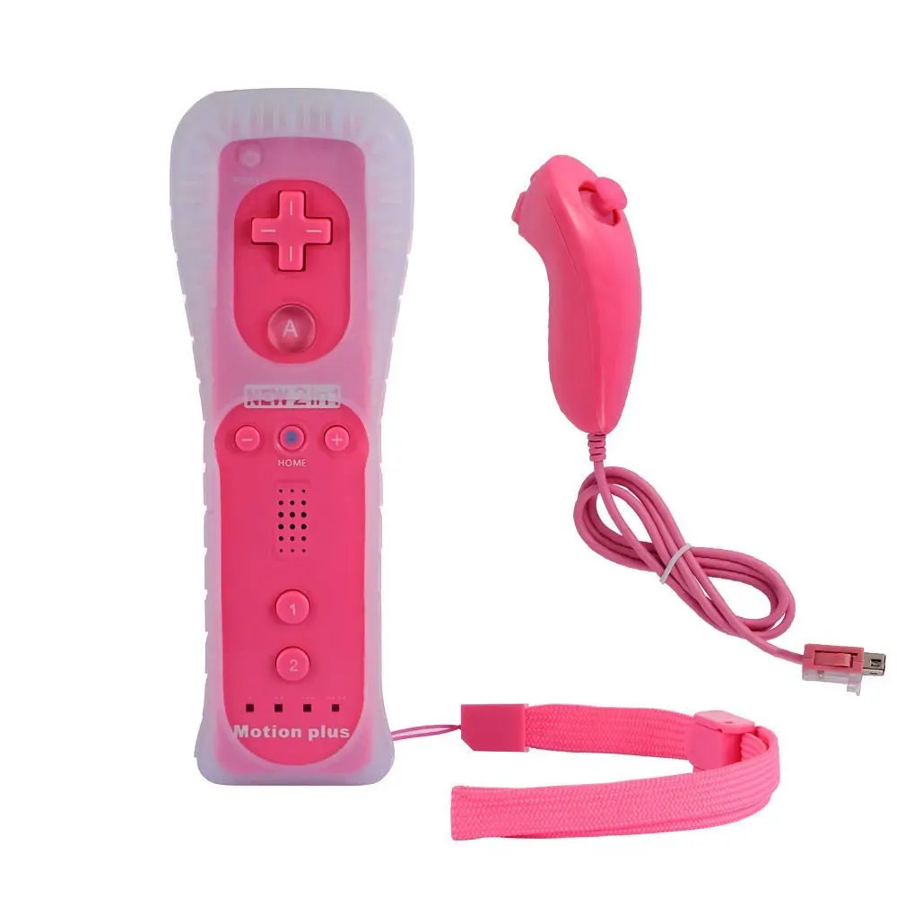 STORM WYRM Controllers Compatible for wii and Wii U with Built in Motion Plus,Controller with Silicone Case and Wrist WU001