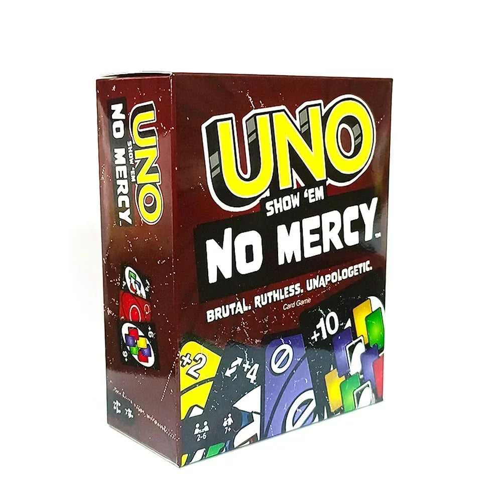 HOT Uno No mercy Game Board Games2025 UNO Cards Table Family Party Entertainment UNO Games Card Toys Children Birthday Christmas