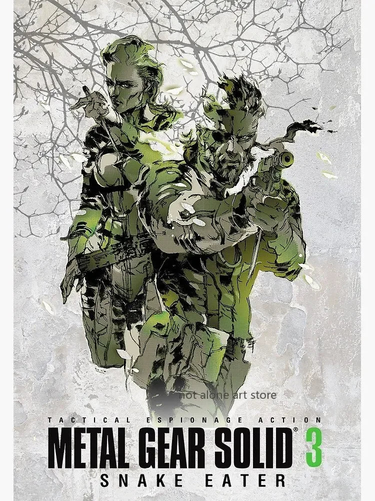 Metal Gear Solid Series Art Poster - Canvas Print Wall Decor for Game Enthusiasts