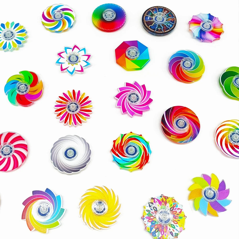 24PCS Mini Fidget Spinners Anxiety Stress Relief Sensory Toys for ADHD Birthday Party Favors Classroom Prizes Supplies