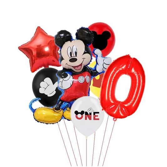 Set 7 Palloncini di Mickey Mouse - Ideale per Feste di Compleanno