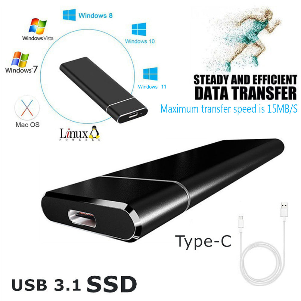hard disk portatile esterno 2tb diversi colori disponibili compatibile con più prese usb