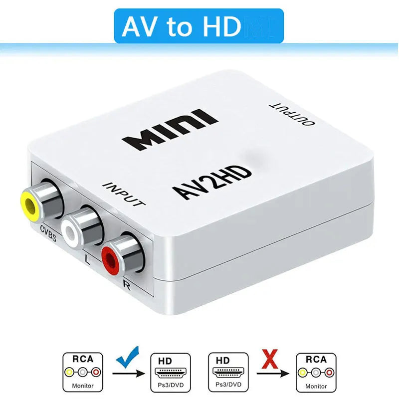 Adattatore av to hdmi convertitore video composito